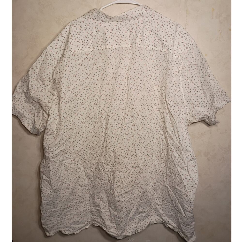 Perry Ellis Stretch Micro Print Button Shirt 4x M… - image 5